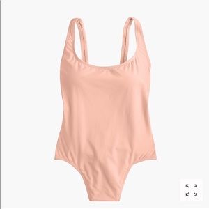 J crew plunging scoop back one piece swimsuit